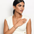 Midnight Rose Glimmer Line Diamond Bangle