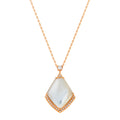 Pure Grace: Mother of Pearl with Diamond Sparkle Pendant