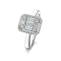 Mirage 1.5 Ct Look Emerald Cut Diamond Ring