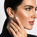 2 Carat Natural Round Diamond Solitaire Earring