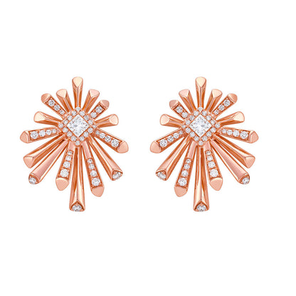 Carine Starburst Diamond Stud Earring