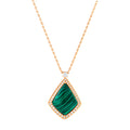 Mystic Green: A Malachite Diamond Pendant
