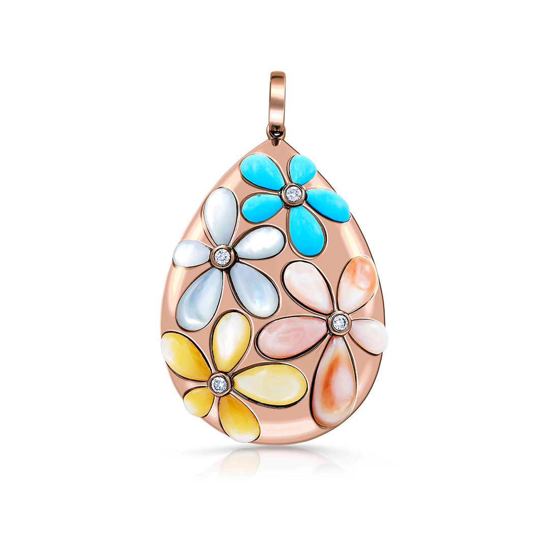 Chromatic Garden Mother-of-Pearl Pendant