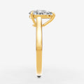 Classic Pear Solitaire Ring in 18K Yellow Gold