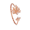 Carine Twin Starburst Diamond Bangle - Large