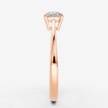 Classic Cushion Solitaire Ring in 18K Rose Gold