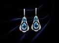 Blue Lagoon Diamond Brilliance 18K White Gold Earrings