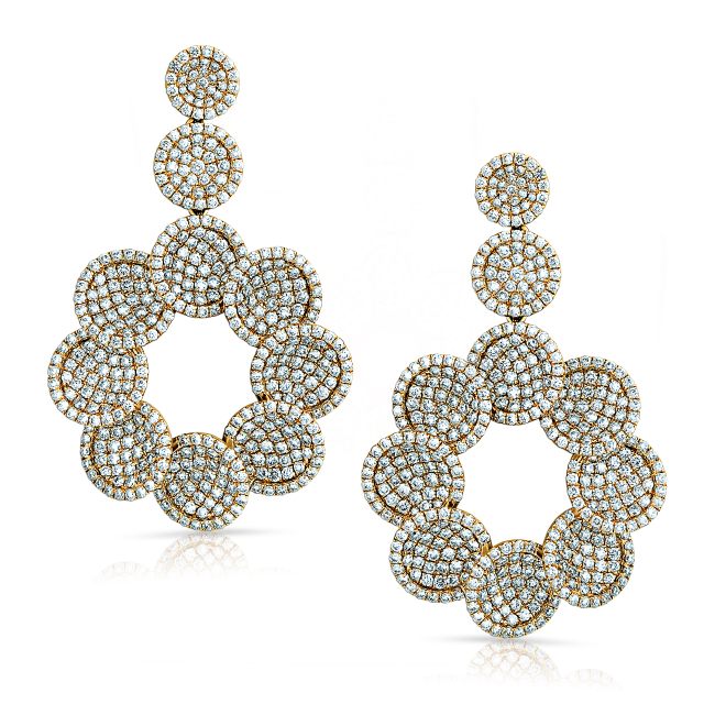 Aurora Cascade Diamond Affinity Earrings 18K Yellow Gold