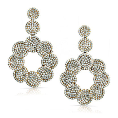 Aurora Cascade Diamond Affinity Earrings 18K Yellow Gold