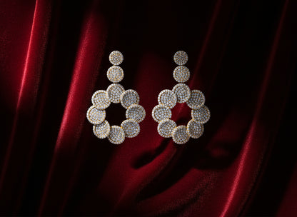 Aurora Cascade Diamond Affinity Earrings 18K Yellow Gold