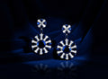 Sapphire & Diamond Statement Earrings 18K White Gold