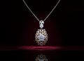 Floral Radiance 18K Diamond Petite Pendant