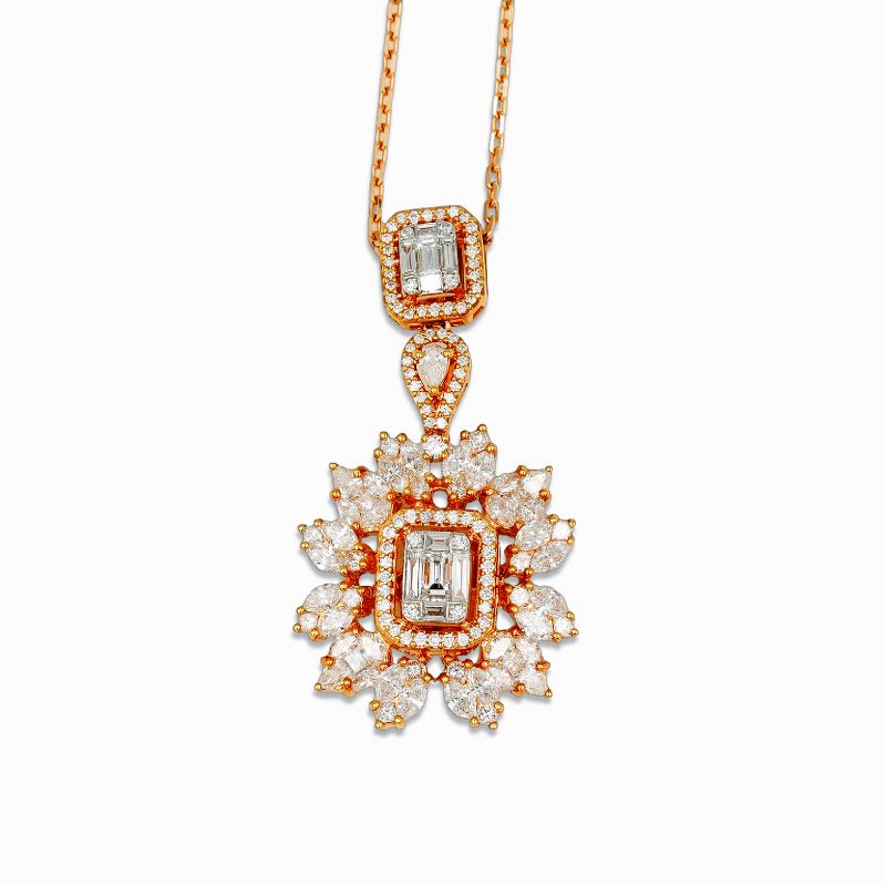 Red Carpet Areeq Sunflare Bloom Pendant in 18K Gold