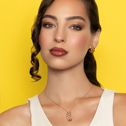 Amara Pendant in 18K Rose Gold- Large