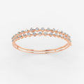 Amara 2 line Diamond Bangle 18K Rose Gold by Liali Jewellery - Shop Online through www.lialijewellery.com - The Diamond Jewellery in GCC