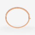 Amara 2 line Diamond Bangle 18K Rose Gold by Liali Jewellery - Shop Online through www.lialijewellery.com - The best Diamond Jewellery in UAE 