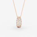 Amara Pendant in 18K Rose Gold- Large by Liali Jewellery - shop diamond jewellery online through www.lialijewellery.com - The most trusted diamond jewellery in UAE - world wide shipping - free delivery in UAE  