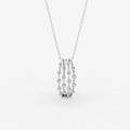 Amara Pendant in 18K White Gold - Large  by Liali Jewellery - shop diamond jewellery online through www.lialijewellery.com - The most trusted diamond jewellery in UAE - world wide shipping - free delivery in UAE 