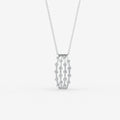 Amara Pendant in 18K White Gold - Medium by Liali Jewellery - shop diamond jewellery online through www.lialijewellery.com - The most trusted diamond jewellery in UAE - world wide shipping - free delivery in UAE 