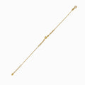 Textured Sphere & Link 18K Yellow Gold Bracelet