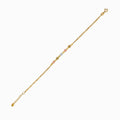 Tri-Color Diamond-Cut Beaded 18K Gold Bracelet