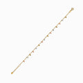Tri-Color Diamond-Cut Droplet 18K Gold Bracelet