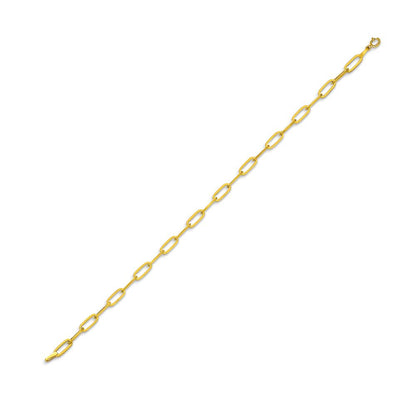 Sleek Link 18K Gold Bracelet