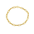 Sleek Link 18K Gold Bracelet