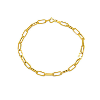 Sleek Link 18K Gold Bracelet
