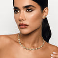 Fancy Cushion Halo Diamond Necklace