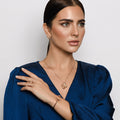 Carine Single String Starburst Diamond Pendant - Regular