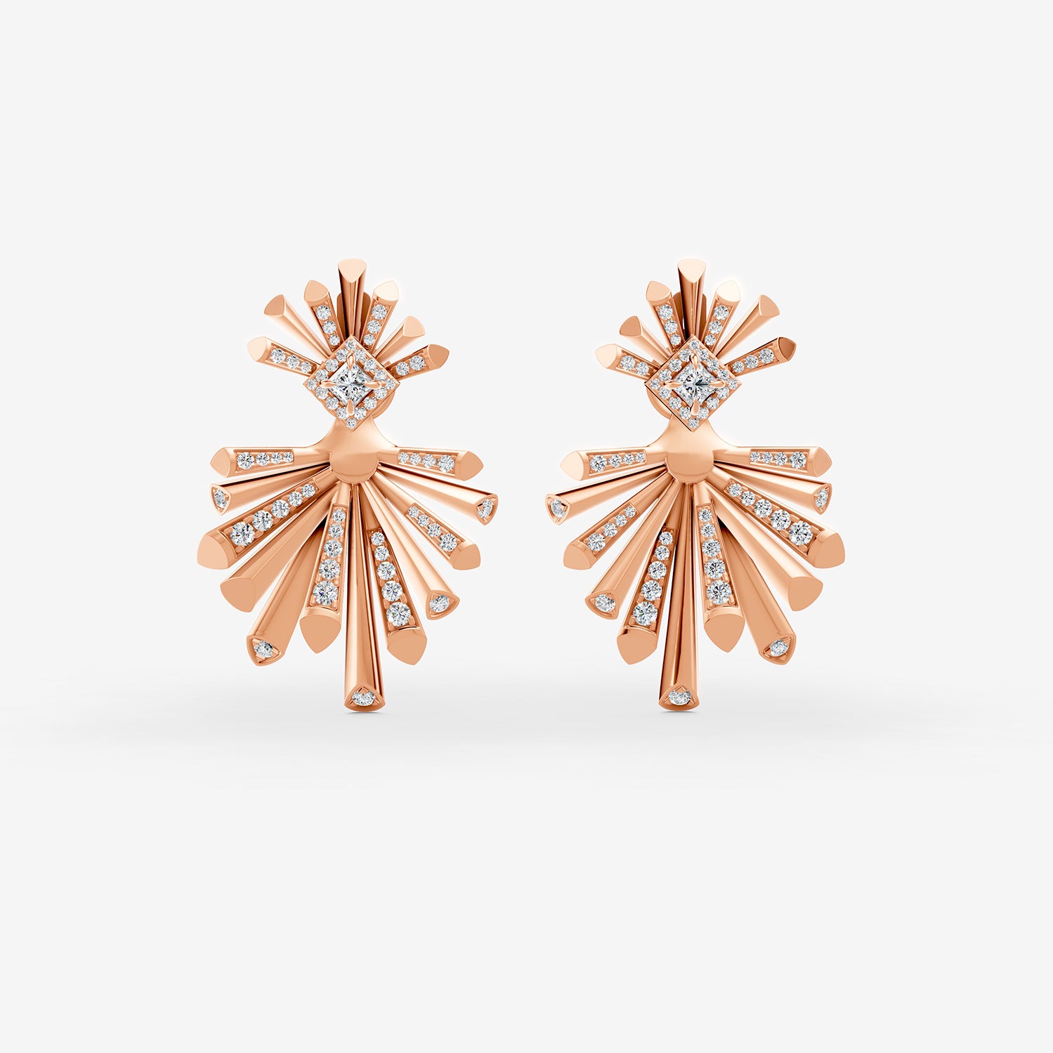 Carine Starburst Diamond Drop Earring - Detachable by Liali Jewellery - Shop online through www.lialijewellery.com - world wide shipping - free delivery in UAE 