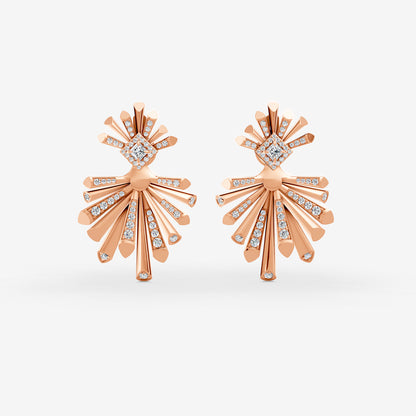 Carine Starburst Diamond Drop Earring - Detachable by Liali Jewellery - Shop online through www.lialijewellery.com - world wide shipping - free delivery in UAE 