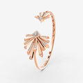 Carine Twin Starburst Diamond Bangle - Large by Liali Jewellery - sop diamond jewellery online through www.lialijewellery.com - world wide shipping - free delivery in UAE 