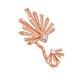 Carine Two Finger Starburst Diamond Ring in 18K Rose Gold by Liali jewellery - shop jewellery online through www.lialijewellery.com - free world wide shipping- free delivery in UAE 