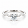Aria Princess-Cut Solitaire Diamond Ring