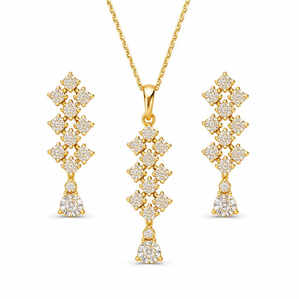 Joie de Vivre Pendant Set (Pendant & Earrings)