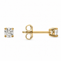 2 Carat Natural Round Diamond Solitaire Earring