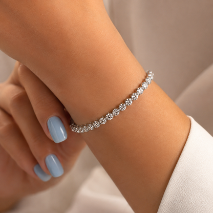 6 Carat Fierce Radiance Tiger-Prong Diamond Tennis Bracelet