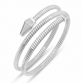 Tessitore Tubogas 2 Line Bangle with Diamond Accents