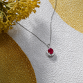 Precious Ruby Diamond Pendant (Medium)
