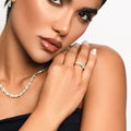 Red Carpet Half Eternity Round and Marquise Diamond Ring
