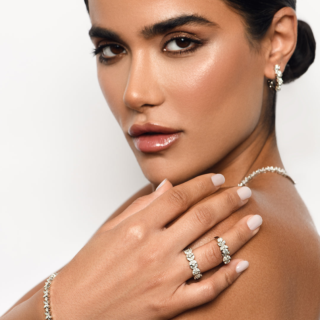 Red Carpet Half Eternity Round and Marquise Diamond Ring