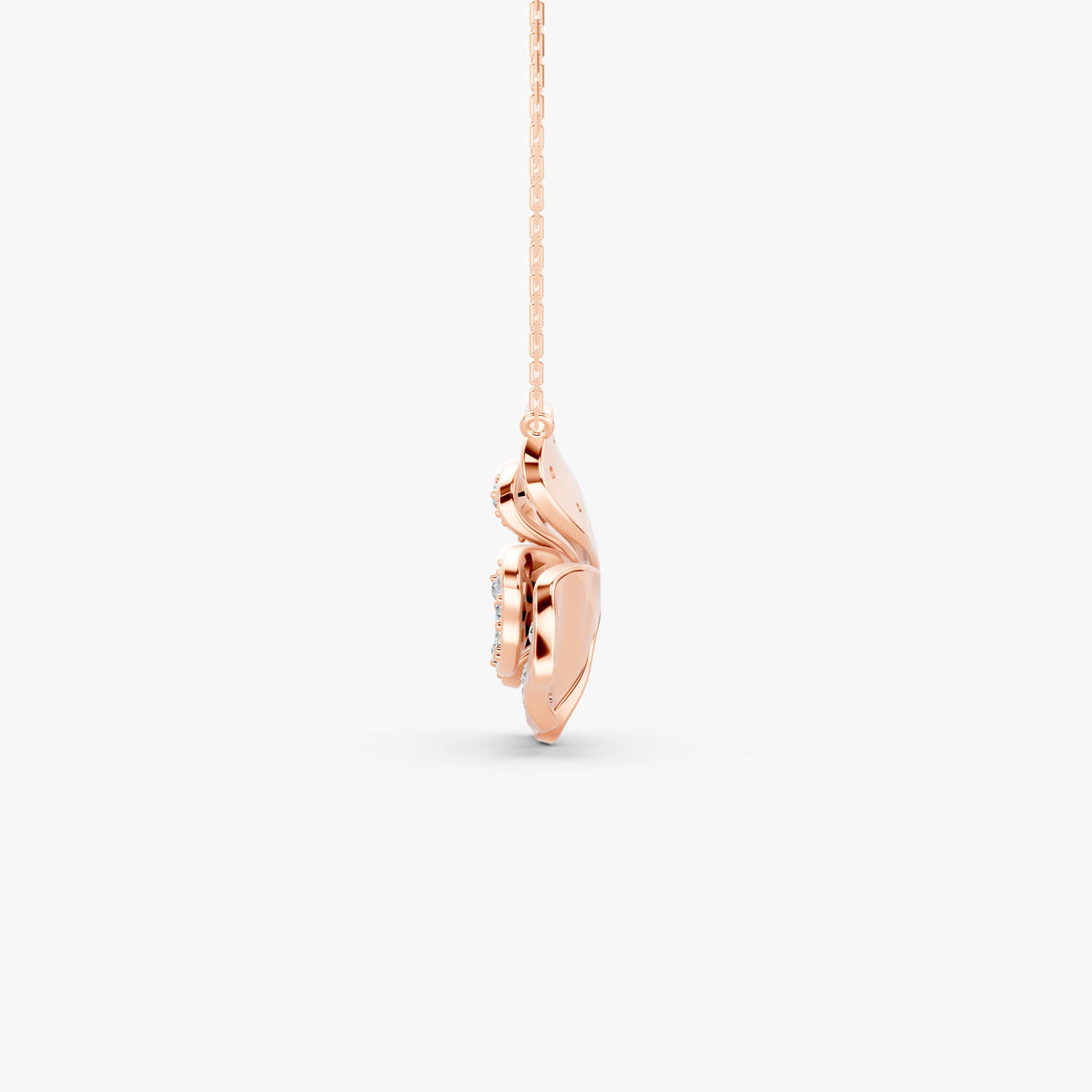 Rosea Fiorita Diamond Pendant in 18K Gold