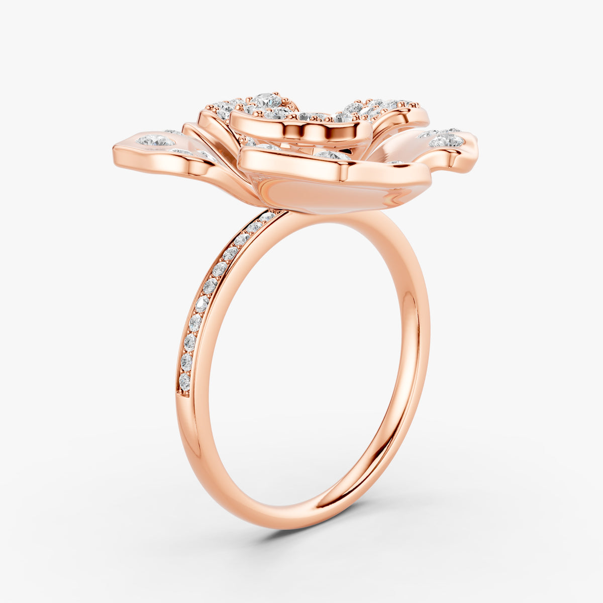 Rosea Diamond Ring in 18K Gold
