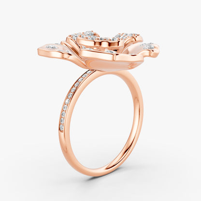 Rosea Diamond Ring in 18K Gold