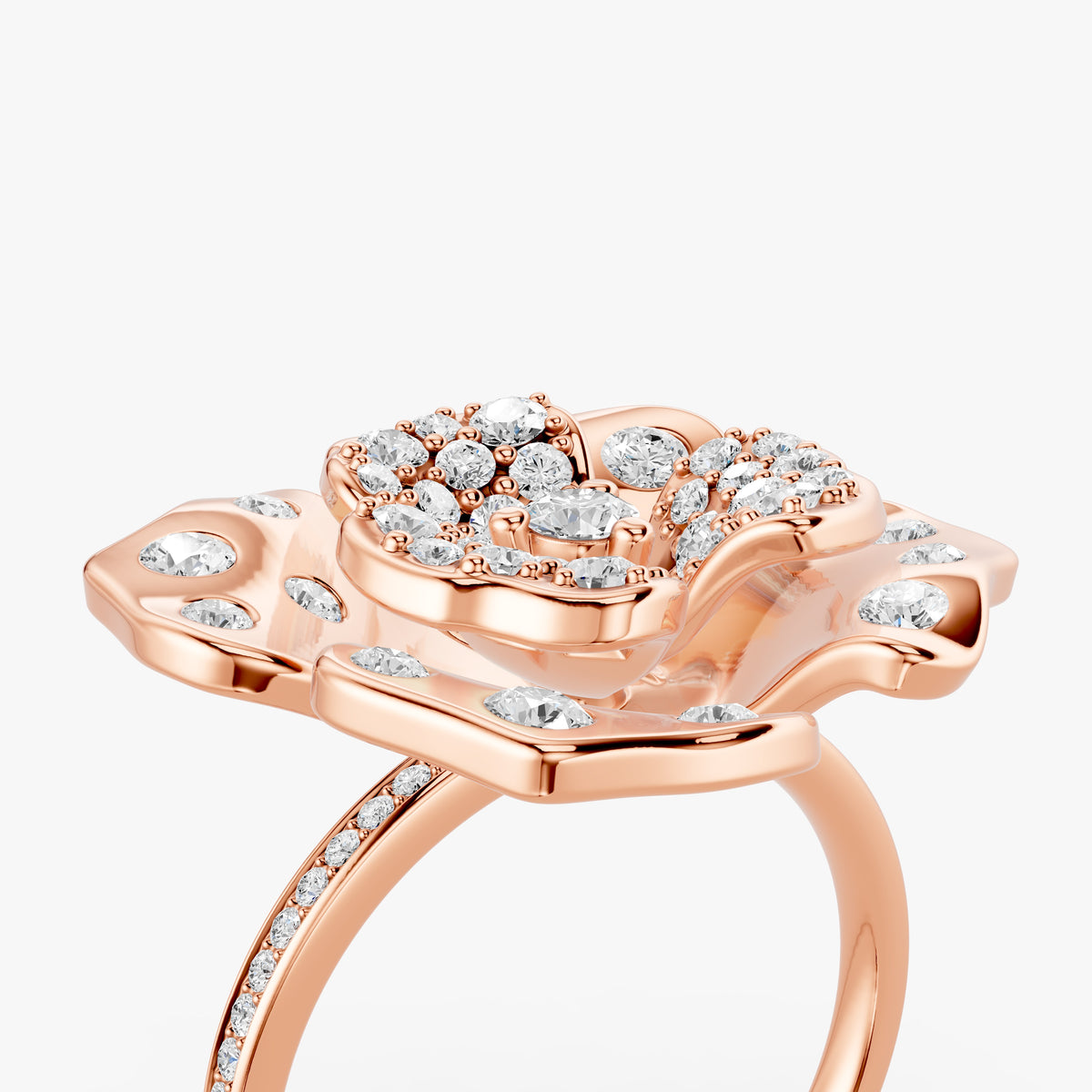 Rosea Diamond Ring in 18K Gold