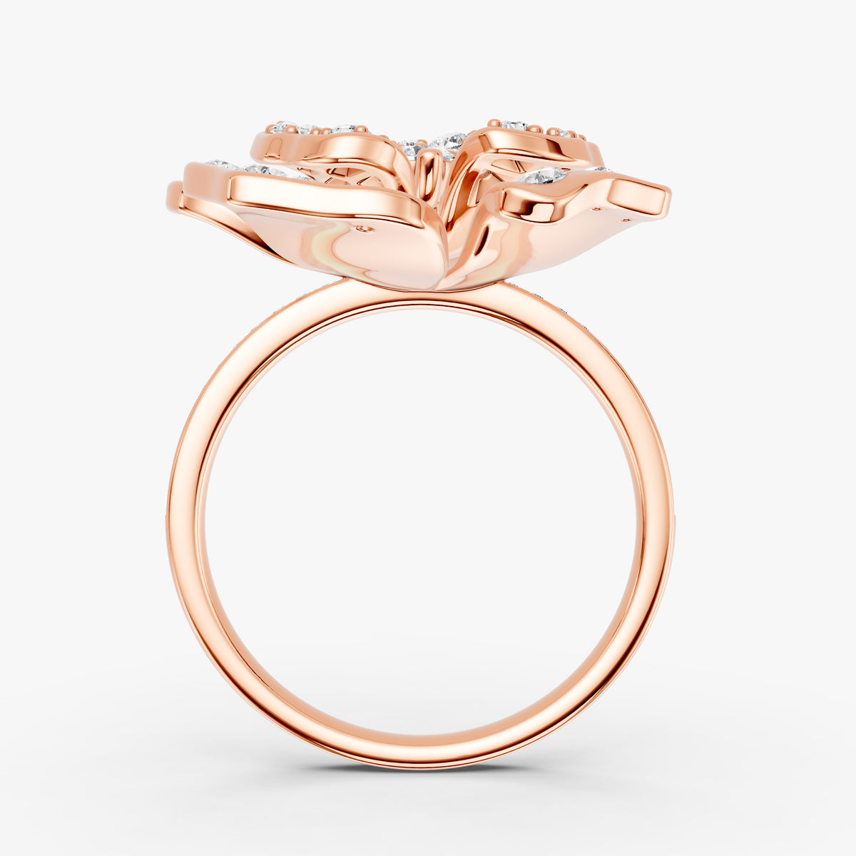 Rosea Diamond Ring in 18K Gold