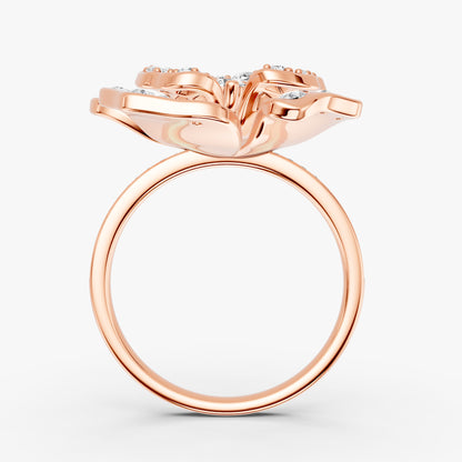 Rosea Diamond Ring in 18K Gold