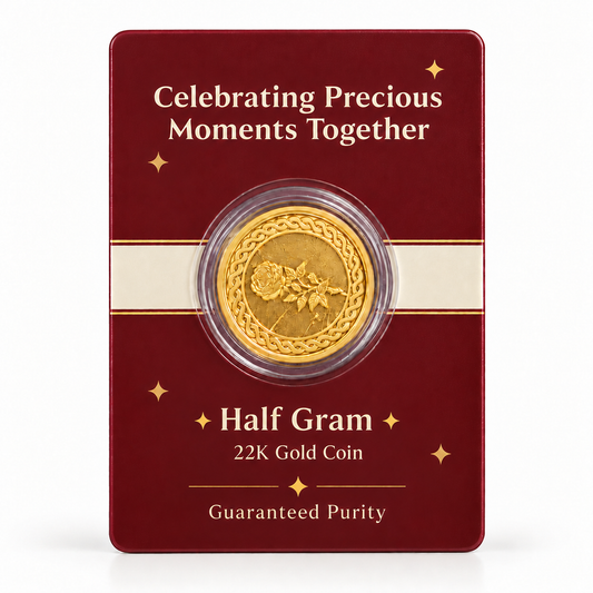 Liali Fine Jewellery 22K half gram Gold Coin